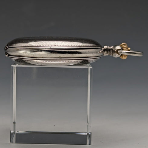 1910 年左右古董德國 Junghans 懷錶 ASTRA 銀邊獵人 工作狀況良好